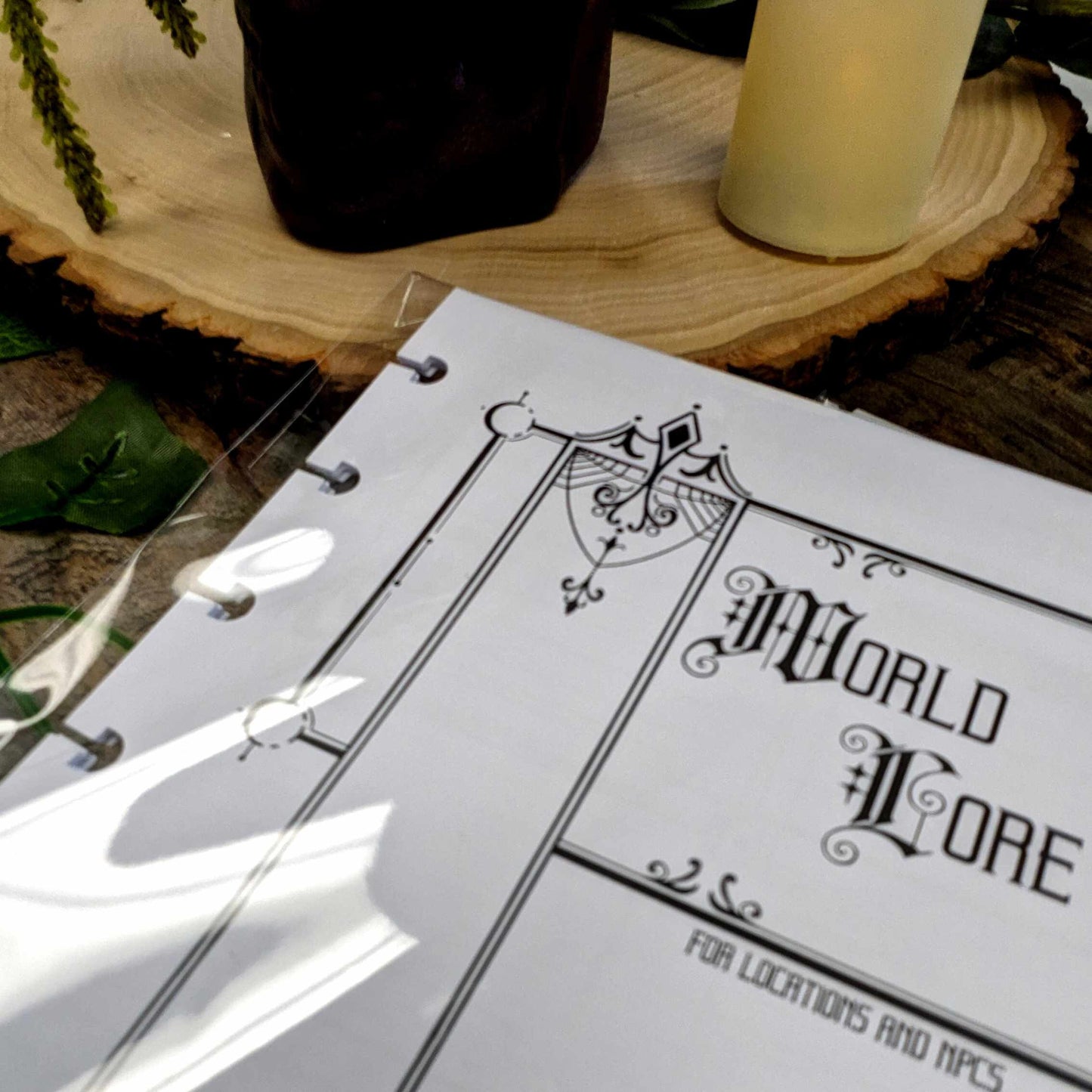 World Lore Notes for Candela Obscure and TTRPG notebooks | Discbound Journals