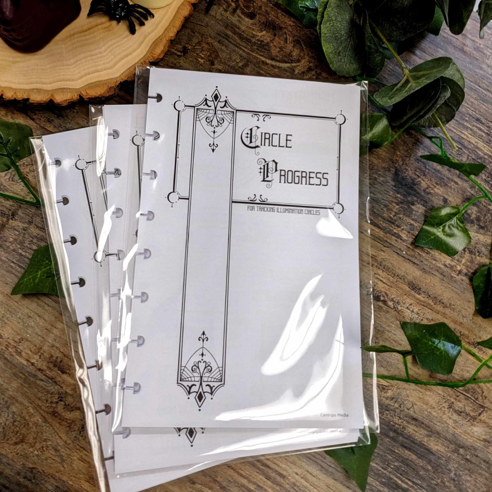 Candela Obscura Circle Progress Sheets | Discbound Notebook Pages